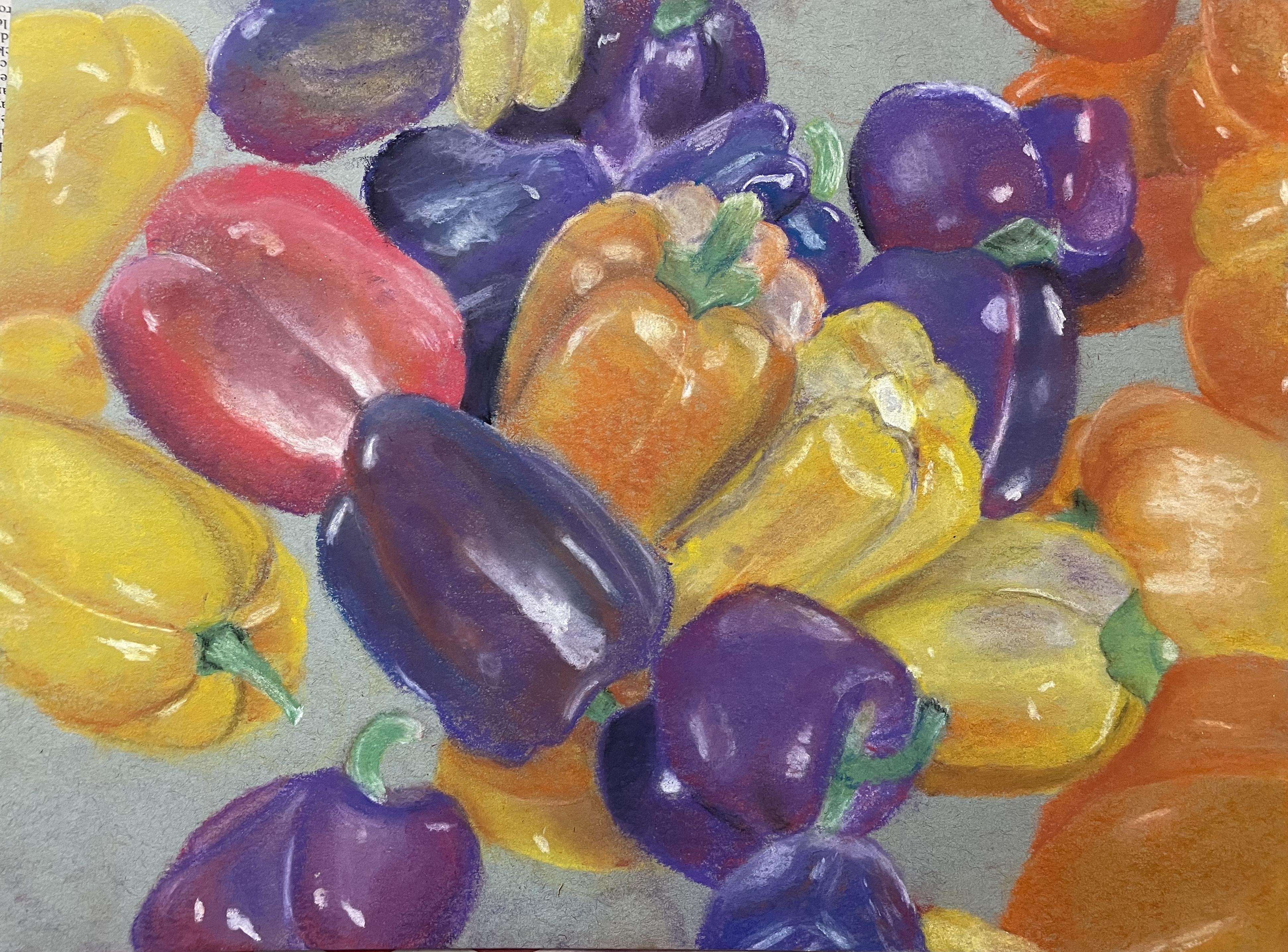 View Image Details Peppers in pastel by Natalie